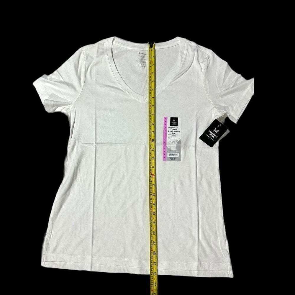 2 Pack - Member's Mark Women’s Short Sleeve V-Neck Tee Size Small - Picture 6 of 7